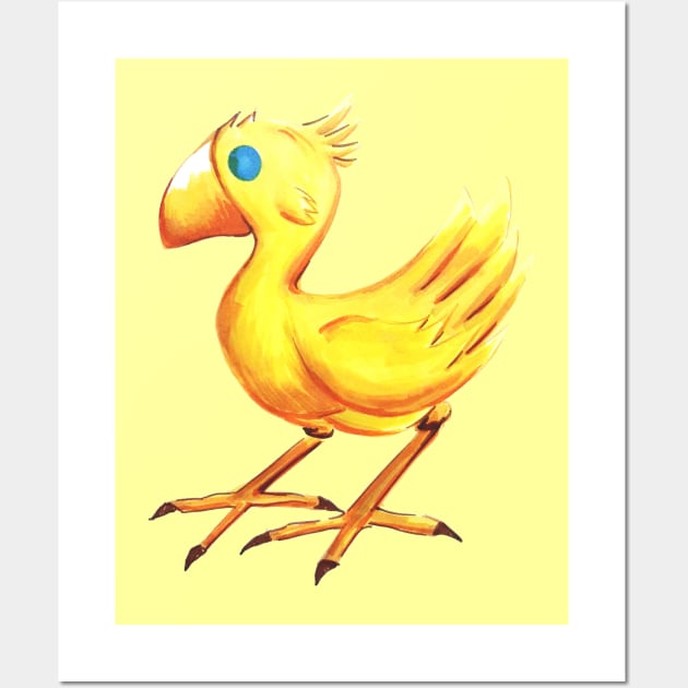 chocobo bird Wall Art by jorge_lebeau